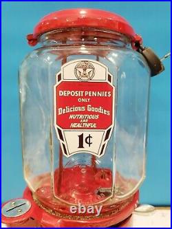 Vintage Antique Model A Columbus 1910 Peanut Gumball Machine