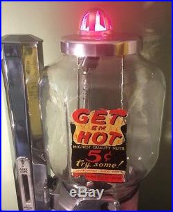 Vintage Antique Peanut Asco Hot Nut Vending Machine. Reduced