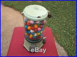 Vintage Antique Penny Gumball Vending Machine Collectible Gum Machines Old Rare