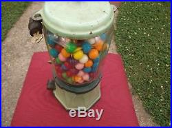 Vintage Antique Penny Gumball Vending Machine Collectible Gum Machines Old Rare