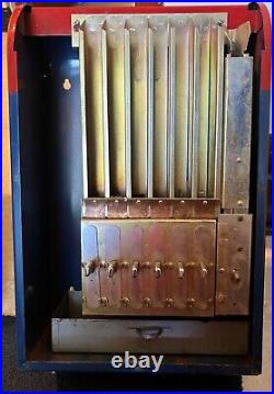 Vintage Antique Postage Stamp Vending Machine From The Post Office With 2 Keys