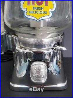 Vintage Antique Silver King Hot Nut Peanut Gumball Machine