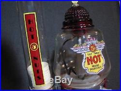 Vintage Antique Silver King Hot Nut Peanut Gumball Machine Mint! See Video