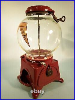 Vintage Antique Very Rare Model D Columbus Gumball Machine