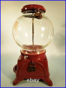 Vintage Antique Very Rare Model D Columbus Gumball Machine