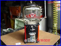 Vintage Antique Victor Topper Gumball Vending Machine Restored