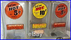 Vintage Art Deco 5¢ 10¢ Ajax Challenger Deluxe Fresh Hot Nut Vending Machine 40s