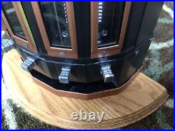 Vintage Art Deco Coin Op 6 Column Adams Chewing Gum Vending Machine Penny WORKS