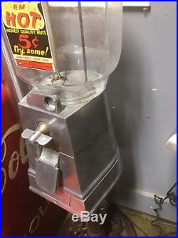 Vintage Asco Hot Nut Machine! Coin Operated Nut Vendor! Very Rare