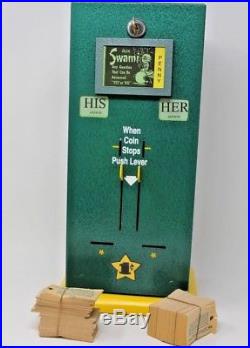 Vintage Ask Swami Fortune Dispenser Trade Stimulator W Cards & Key Rare