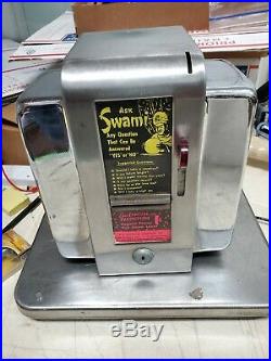 Vintage Ask Swami Napkin Holder Fortune Dispenser Trade Stimulator Machine