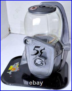 Vintage Atlas Bantam 5 Cent Peanut Vendor Gumball Vending Machine