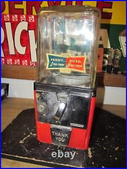 Vintage Atlas Penny Nickel Gumball Machine