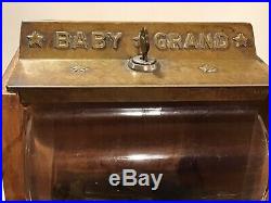 Vintage Baby Grand Gum Ball Machine Victor Vending Beautiful Antique Both Keys