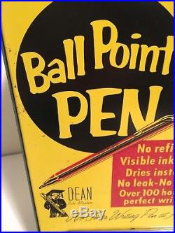 Vintage Ball Point Pen Coin OP Metal Coin Operating Dispenser Dean Rite Master