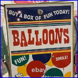 Vintage Balloons Clown Advertising Circus Vending Coin-Op Machine
