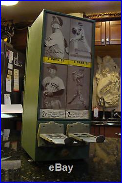 Vintage Baseball Sports Card Vending Coin Operated ESCO Machine