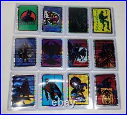 Vintage Batman Vending Machine stickers Prism 1994 complete set 12