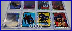 Vintage Batman Vending Machine stickers Prism 1994 complete set 12