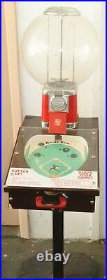 Vintage Batter Up Baseball Pinball Gumball Vending Machine Local Pickup only