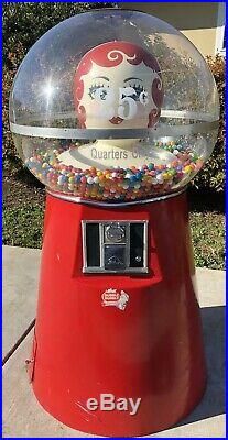 Vintage Beaver Big Mama Gumball Vending Machine Giant Huge Gum Ball Candy