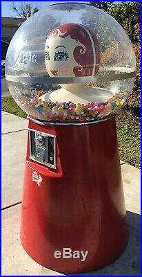 Vintage Beaver Big Mama Gumball Vending Machine Giant Huge Gum Ball Candy