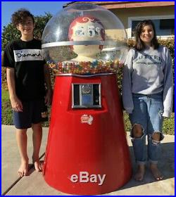 Vintage Beaver Big Mama Gumball Vending Machine Giant Huge Gum Ball Candy