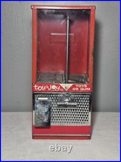 Vintage Becker Toy N Joy Gumball Candy Prize 5 Cent Machine 1950's