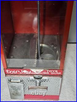 Vintage Becker Toy N Joy Gumball Candy Prize 5 Cent Machine 1950's