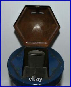 Vintage Blue Chocolat Menier Candy Advertising Bank Vending Machine Dispenser