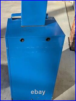 Vintage Blue Full Size Star Newspaper Vending Machine Dispenser Vending Project