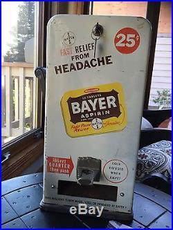 Vintage Buffered Aspirin Tablets Fast Pharmaceutical Vending Machine Dispenser
