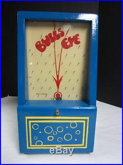 Vintage Bulls Eye Frantz 1954 Trade Stimulator Penny Coin Drop Machine