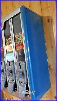Vintage Bunte Brothers Belvend Candy Dispenser/Machine 1 Cent working condition