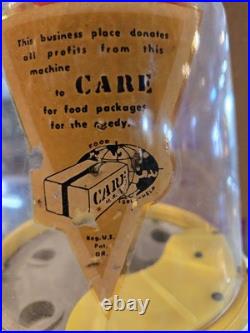 Vintage CARE 1 Cent Bubble Gum Machine RARE