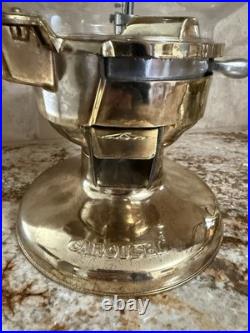 Vintage CBS RECORDS Carousel Brass Bubble Gum Machine