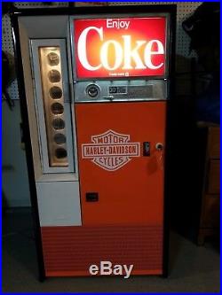 Vintage COCA-COLA Coke Vending Machine, Harley Davidson theme, Vendo