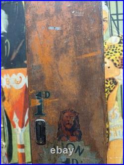 Vintage C. 1910 Lion Clear Gums Penny Operated Vending Machine Sign British Rare