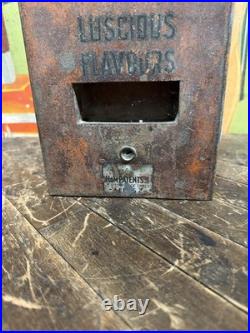 Vintage C. 1910 Lion Clear Gums Penny Operated Vending Machine Sign British Rare