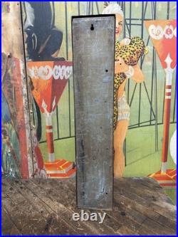 Vintage C. 1910 Lion Clear Gums Penny Operated Vending Machine Sign British Rare