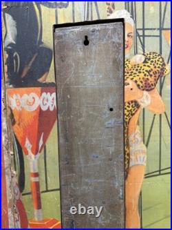 Vintage C. 1910 Lion Clear Gums Penny Operated Vending Machine Sign British Rare