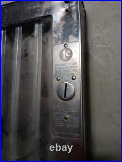 Vintage C. 1930's Mills 1 cent Gum Subway Vending Machine