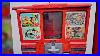 Vintage Ca1954 Oak Gum And Trading Card Vending Machine