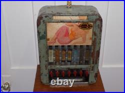 Vintage Candy Gum Lifesaver 5 Cent Metal Coin Op Vending Machine