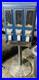 Vintage Candy/Gumball Vending Machine on Stand, 25¢ Coin Mechanisms, 3 slots