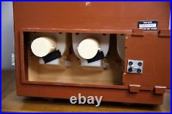 Vintage Candy Gumball vending machine countertop display 25 cent 1987 wood base