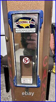 Vintage Candy Vending Machine -National King 5 Cent