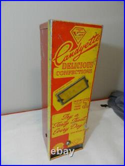 Vintage Candy Vending Machine- Venco Candyette 5 Cent Machine-vintage Diner