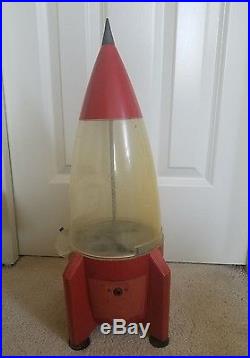 Vintage Carlton Candy Company Rocket Bubble Gum Machine Chicago Illinois 1950's