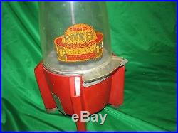 Vintage Carlton Rocket Penny Bubble Gun Vending Machine